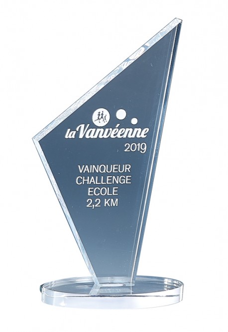 Trophée Acryglass Personnalisé 174-61-CLI