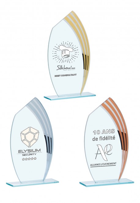 Trophée Verre Personnalisé 162-21-CLI