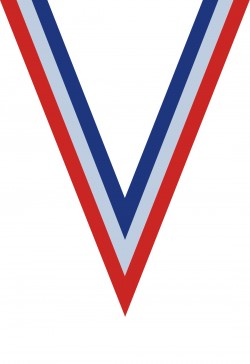 Ruban Médaille  Bleu/Blanc/Rouge  : 6021