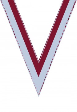 Ruban Médaille  Blanc/Rouge  : 6041