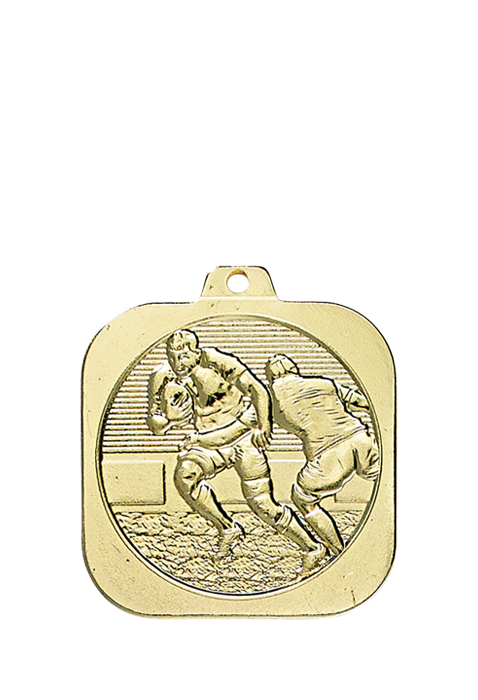 Médaille 35 x 35 mm Rugby  - DK14